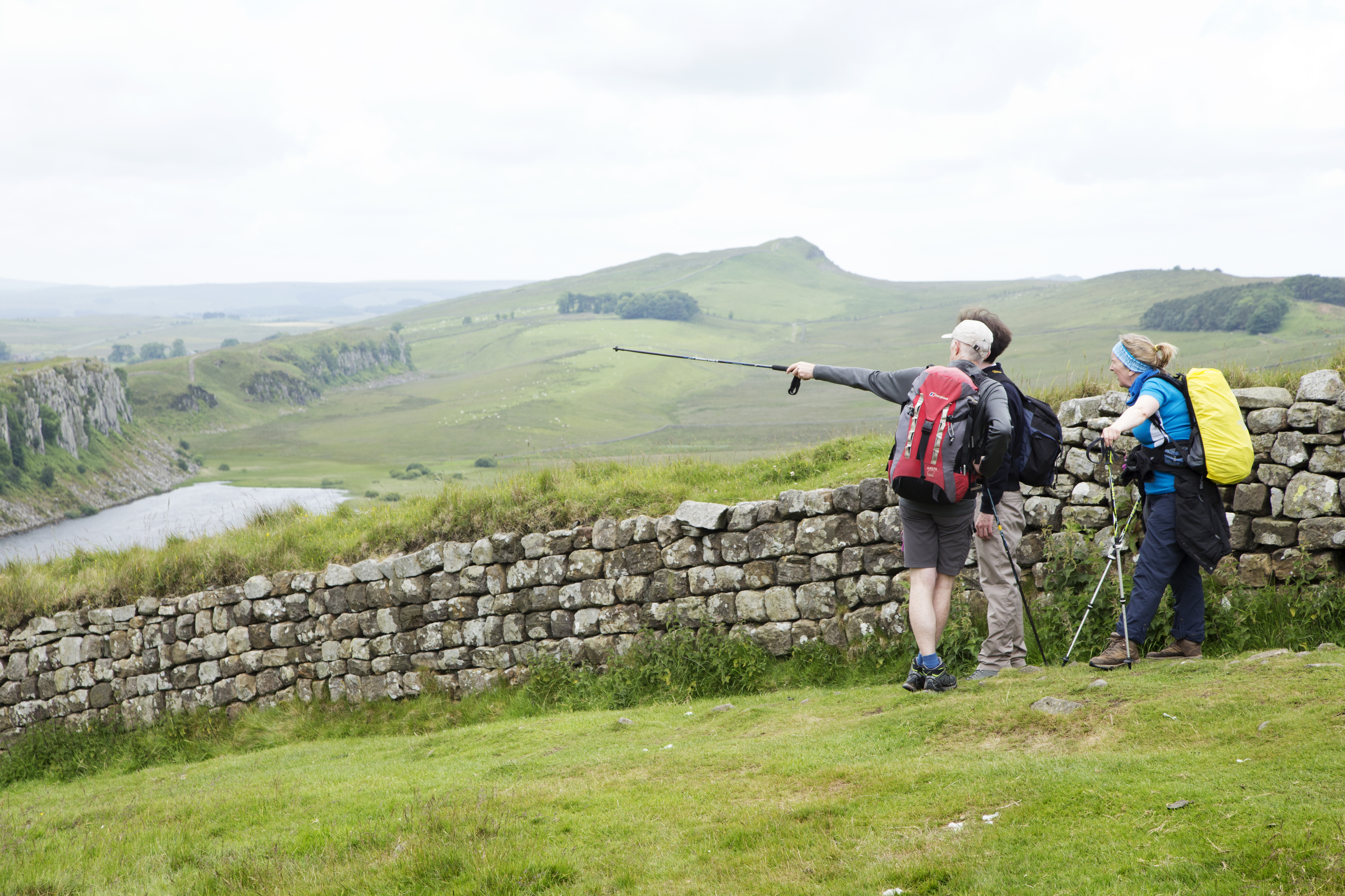 Hadrian's Wall scenery and walking