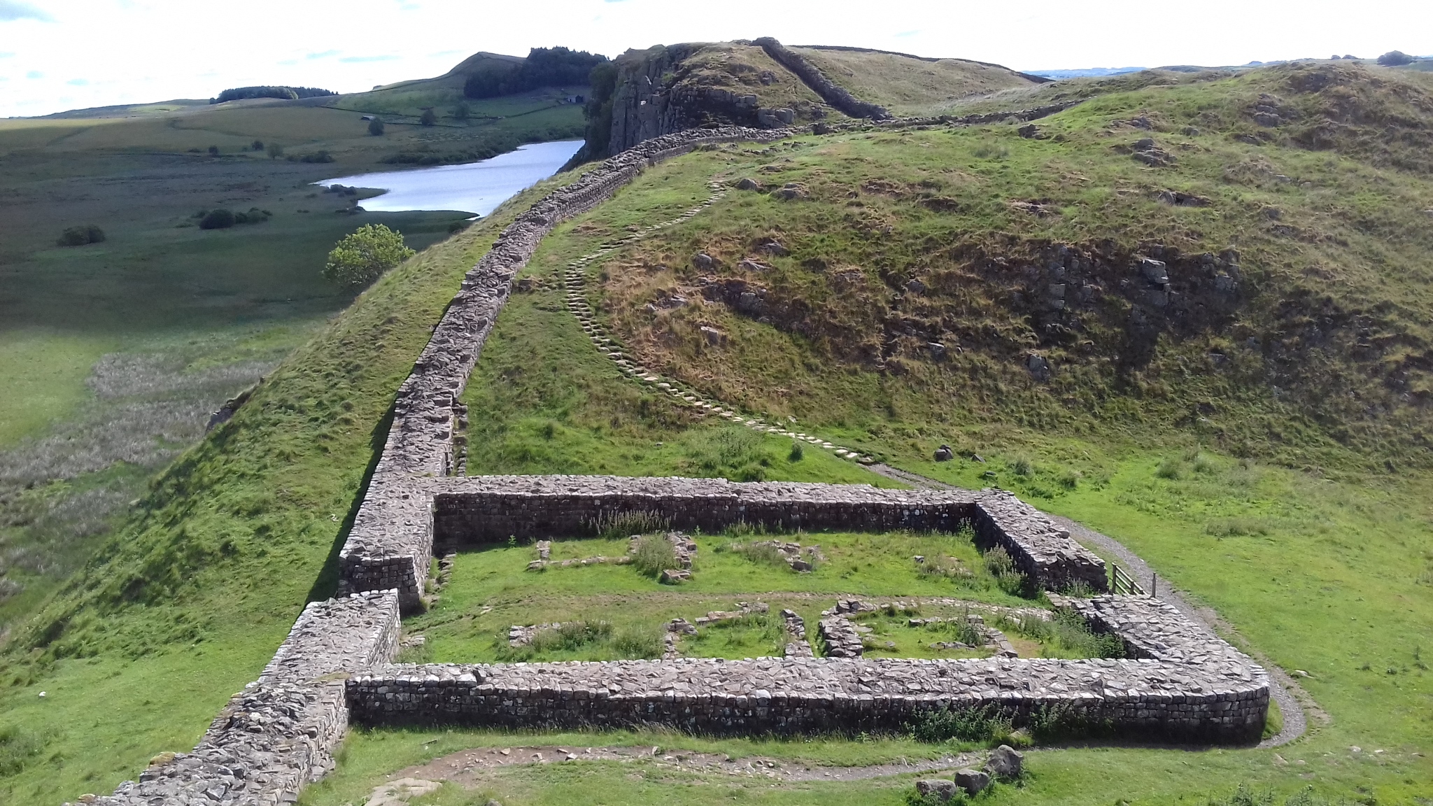 Hadrian's Wall scenery and walking