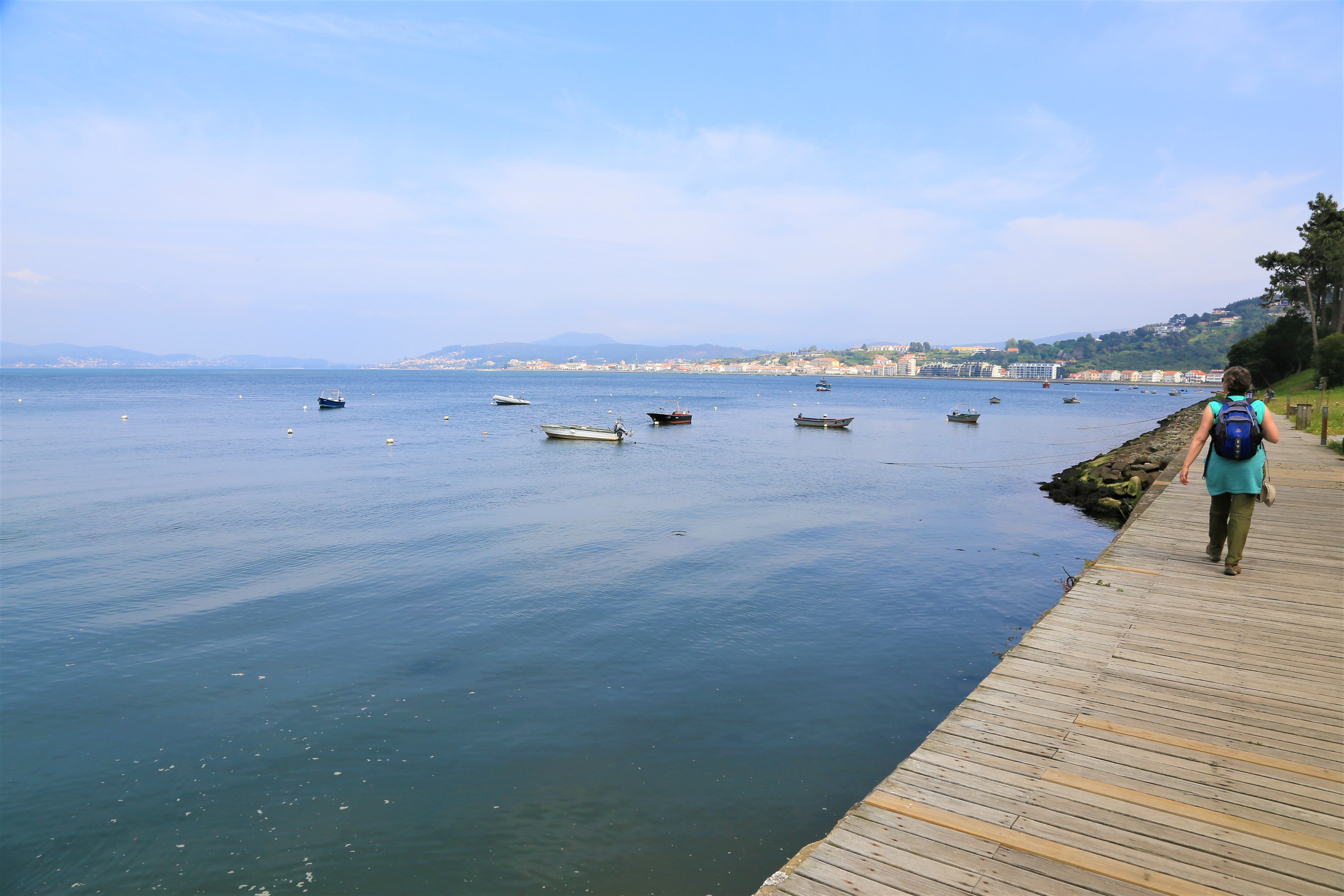 Boardwalk by the sea in northern Portugal