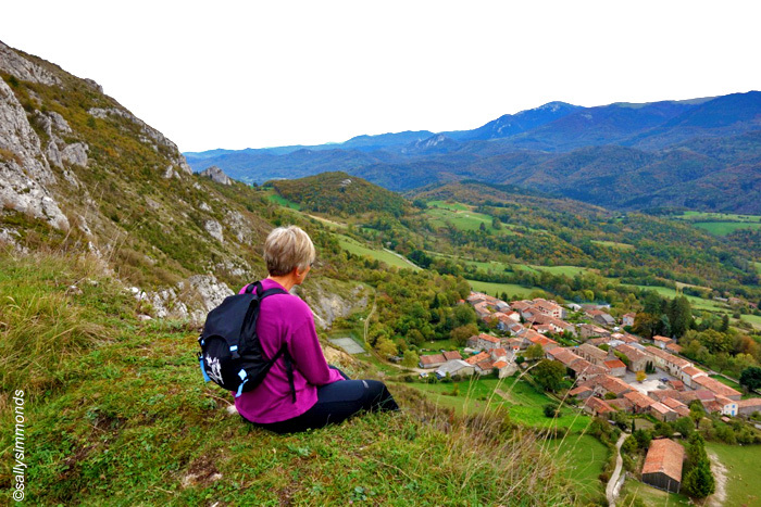 Walking in Cathar country Roquefixade