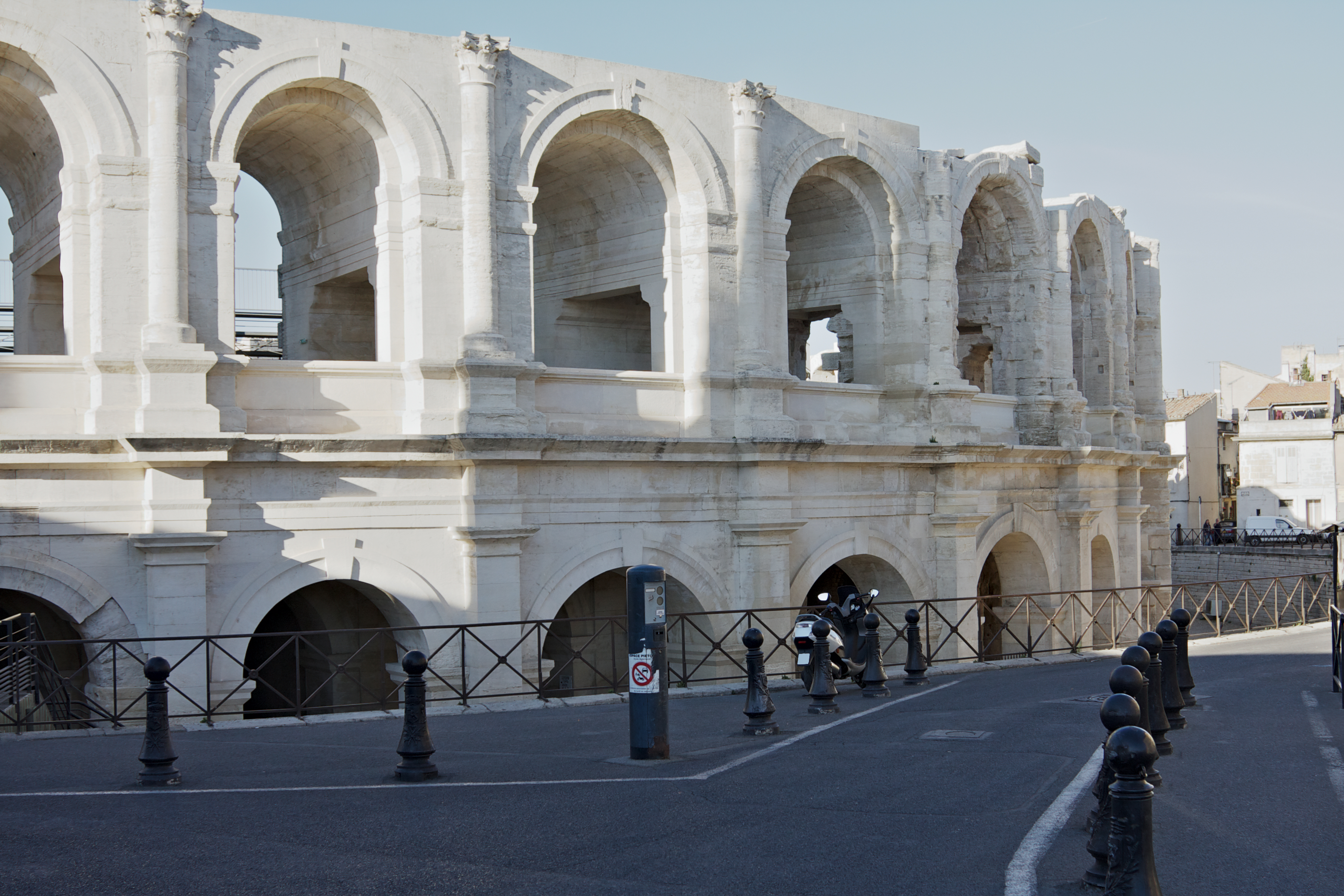 Ancient Roman amphitheatre in the Provence town of Arles